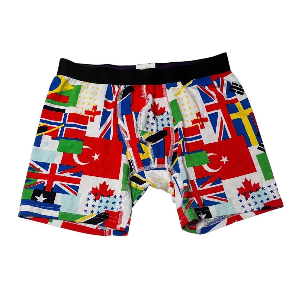 MeUndies World Flags Print Boxer Brief Size Small